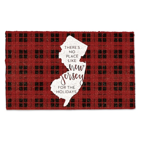 New Jersey for the Holidays Doormat